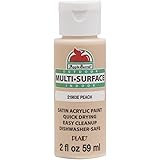 Apple Barrel Multi Surface Acrylic Paint, 2 oz, Peach 2 Fl Oz,21963E