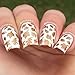 Whats Up Nails - Leaves Vinyl Stencils for Nail Art Design (1 Sheet, 12 Stencils)