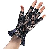 Rubie's Costume Co Lace Fingerless Gloves Costume, Black