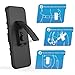 Zenfone 2 Laser Case, MoKo Shock Absorbing Hard Cover Ultra Protective Heavy Duty Case with Holster Belt Clip + Built-in Kickstand for ASUS Zenfone 2 Laser (ZE550KL / ZE551KL) 5.5 Inch - Black