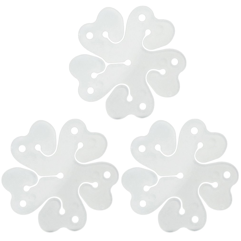 baotongle 50 pcs Portable Flower Shape Balloon Clips Holder for Wedding Event Decorations Birthday Party Supplies