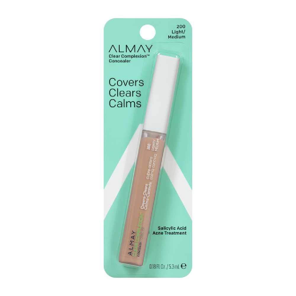 Almay Clear Complexion Concealer, Light/Medium [200], 0.18 oz (Pack of 3)