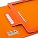 Snugg iPad 2 Case - Smart Cover with Kick Stand & Lifetime Guarantee (Orange Leather) for Apple iPad 2
