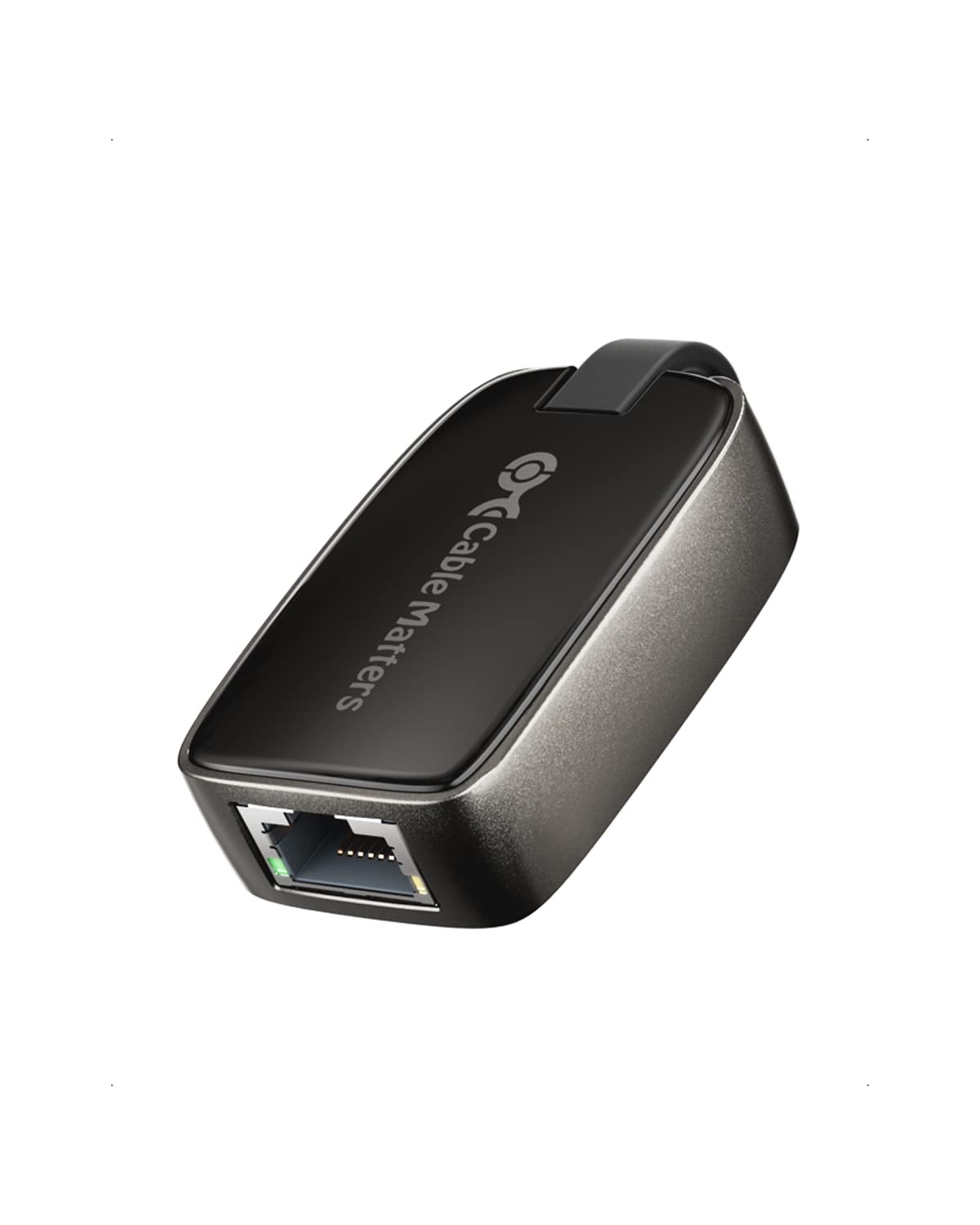 Cable Matters Foldable USB C to Ethernet Adapter Gigabit, Portable Lan to USB C Adapter, with 10/100/1000 Mbps Ethernet Network - Thunderbolt 4/3, USB4 Compatible