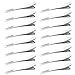 80 Pack 2.36 inches Metal Alligator Hair Clips, Silver Metal Alligator Hair Pins for Hair Care, Arts & Crafts Projects, Dry Hanging Clothing, Office Paper Document Organization