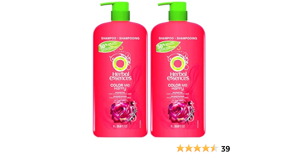 Amazon Com Herbal Essences Color Me Happy Hair Shampoo For Color Treated Hair With Pump 33 8 Oz 2 Pk Beauty Personal Care