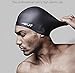JYBL Swimming Cap - Waterproof - Quick-Drying Odor-Free with Pure Silicone Swimming Cap - Food Grade Ear Covered Swimming Cap - Leak-Free Water Resistant Elastic Swimming Cap For Women & Men