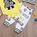 YOUNGER STAR 3Pcs Baby Boy Clothes Wild Monster Cartoon Letter Print Bodysuit Cotton Romper Pants+Hat Outfits Set