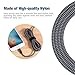 EverDigi 3Pack 6FT Lightning to USB Cable, Premium Nylon Braided Charging Cable Cord Compatible with iPhone 7/7 Plus/6/6s/6 plus/6s plus, iPhone 5/5s/5c,iPad, iPod & More (Black)