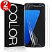 G-Color Galaxy S7 Edge Screen Protector [Not Glass], [Full Coverage][Case Friendly][Error Proof][Bubble-Free][Anti-Scratch] HD Clear Screen Protector for Samsung Galaxy S7 Edge(2 Pack)