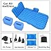 hikotor Car Travel Back Seat Inflatable Blue Air Mattress – 2 Air Pillows,2 Air Piers,1 Travel Neck Pillow,Mattress and Piers can be Separated so Mattress can be Used Like a Normal Camping Mattressthumb 1