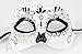 Women's Dia de Los Muertos Sugar Skull Mask (Black)