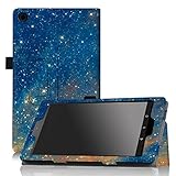 Famavala Folio PU Leather Case with Auto Wake/Sleep for 8 Inch Fire HD 8, 6th Generation (2016) - SkyStar