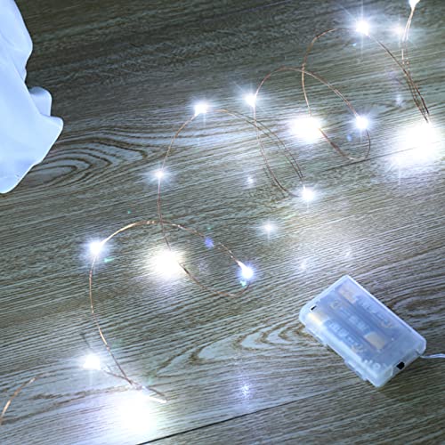Ariceleo Mini Fairy Lights Battery Operate, 4 Pack Copper Wire Night