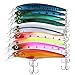 Discover Fish Fishing Lures Bass Trout Muskie Minnow Topwater Hard Plastic Swimbaits Lifelike Artificial Mens Pro Fish Lure Baits withTreble Borb Hooks Freshwater Saltwater