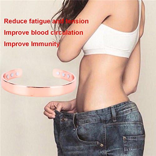 JOW Fashion Magnetic Copper Bracelet Healing Bio Therapy Arthritis Pain Relief Bangle Cuff