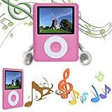 ACE DEAL AD003-8G Pink Color Slim Classic Digital LCD Mp3/Mp4 Media Radio Video Games Player Calendar with 8GB Memory