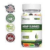 Hemp Gummies for Pain and Anxiety - Improve Sleep - Safe and Natural - Fast Results - Made in USA - Boost Memory, Good Mood, Relieve Stress, Inflammation and Nausea - Sans CBD