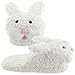 Bunny Slippers for Women 7-8 White