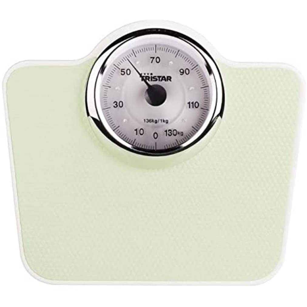Tristar Vintage Analogue Personal Scale, 136 kg Capacity, Green