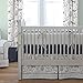 Carousel Designs Navy and Gray Woodland Crib Bumper