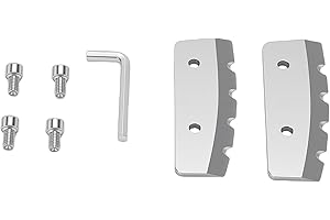 Fafeicy 2 Pcs Ice Auger Blade Replacement for 6 Inch Augers Hard Alloy Steel Serrated Ice Drill Blades Compatible with Eskimo