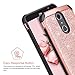 ZTE Grand X4 Case, ZTE Blade Spark Case,ZTE Grand X 4 Case,BENTOBEN 2 in 1 Sparkly Glitter Slim Hybrid Hard Cover Shockproof Protective Case for ZTE Grand X4/ZTE Blade Spark (Z971) /ZTE Z956,Rose Gold