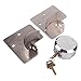 Hidden Shackle Padlock, 73mm/2.87 inch, Stainless Steel Security Hasp Lock Set, Heavy Duty Door Lock for Gates, Trailers, Sheds
