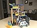 Pidoko Kids Police Station Playset - Everyday Heroes Wooden Toys Play Set, with Accessories - Toy Dollhouse for Boys & Girls Toddlers 3 Year Old and up