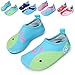 L-RUN Unisex Flexible Aqua Water Shoes Barefoot for Beach Pool Surf Yoga Exercise Light Blue 11-11.5=EU 28-29