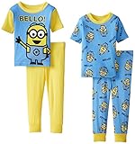 Despicable Me Little Boys' Bello Minions 4 Piece Pajama Set