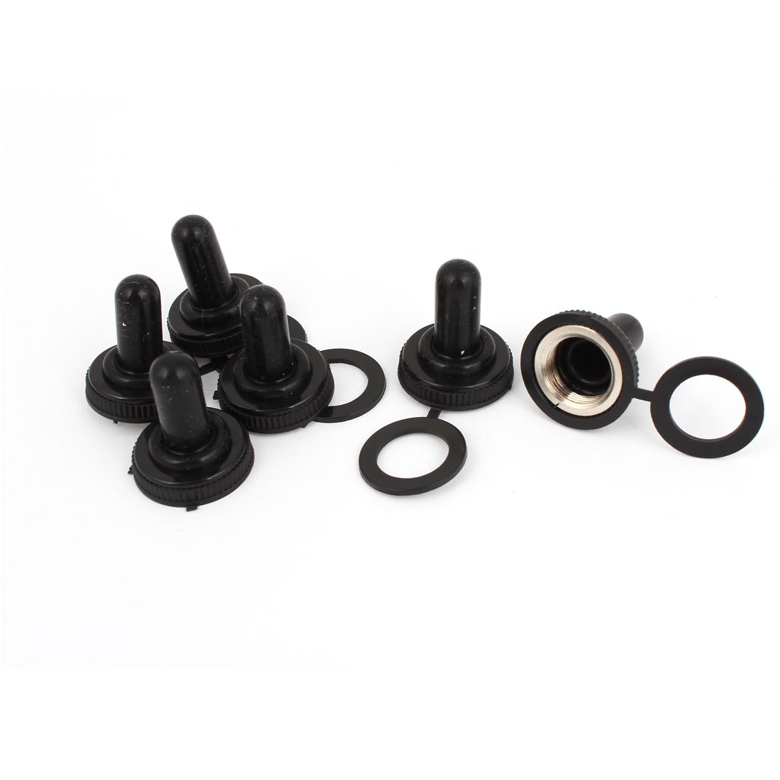 5X Toggle Switch Rubber Cover Cap Seal 12mm 7/16" Threaded Waterproof