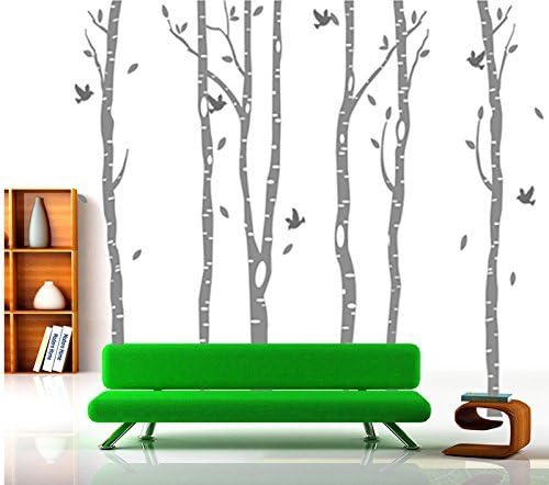 Christmas Vinyl Large Birch Tree Wall Decal Tree Decal Nursery Birch Tree Decals