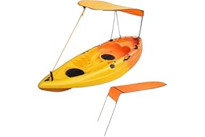 MOOCY Kayak Canopy,Waterproof Sun Shade Canopy for Single Person,Kayak Sunshade Awning Top Cover, Universal Canoe Shade with 