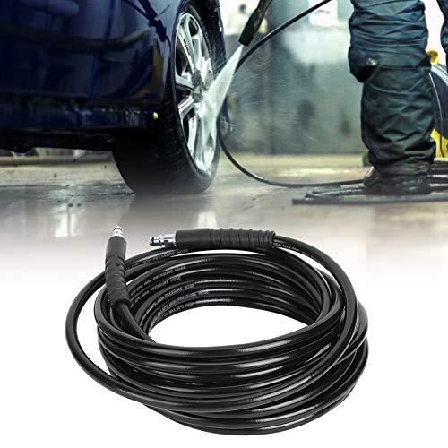 Estink 10m Pressure Washer Hose, 2610 PSI, Black, Steel Wire Braid, Compatible with K2 K3 K4 K5 K Series, Replacement Hose, Pressure Washer Accessories