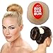 Miss Pouty Hair Bun Maker (Blonde) - Ring Style Doughnut Bun Shaper - Hair Donut Bun Maker for Women, Girls