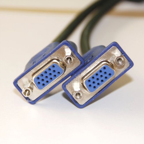 AODE® DMS59 59Pin Male to Dual VGA Female Y Splitter Video Card