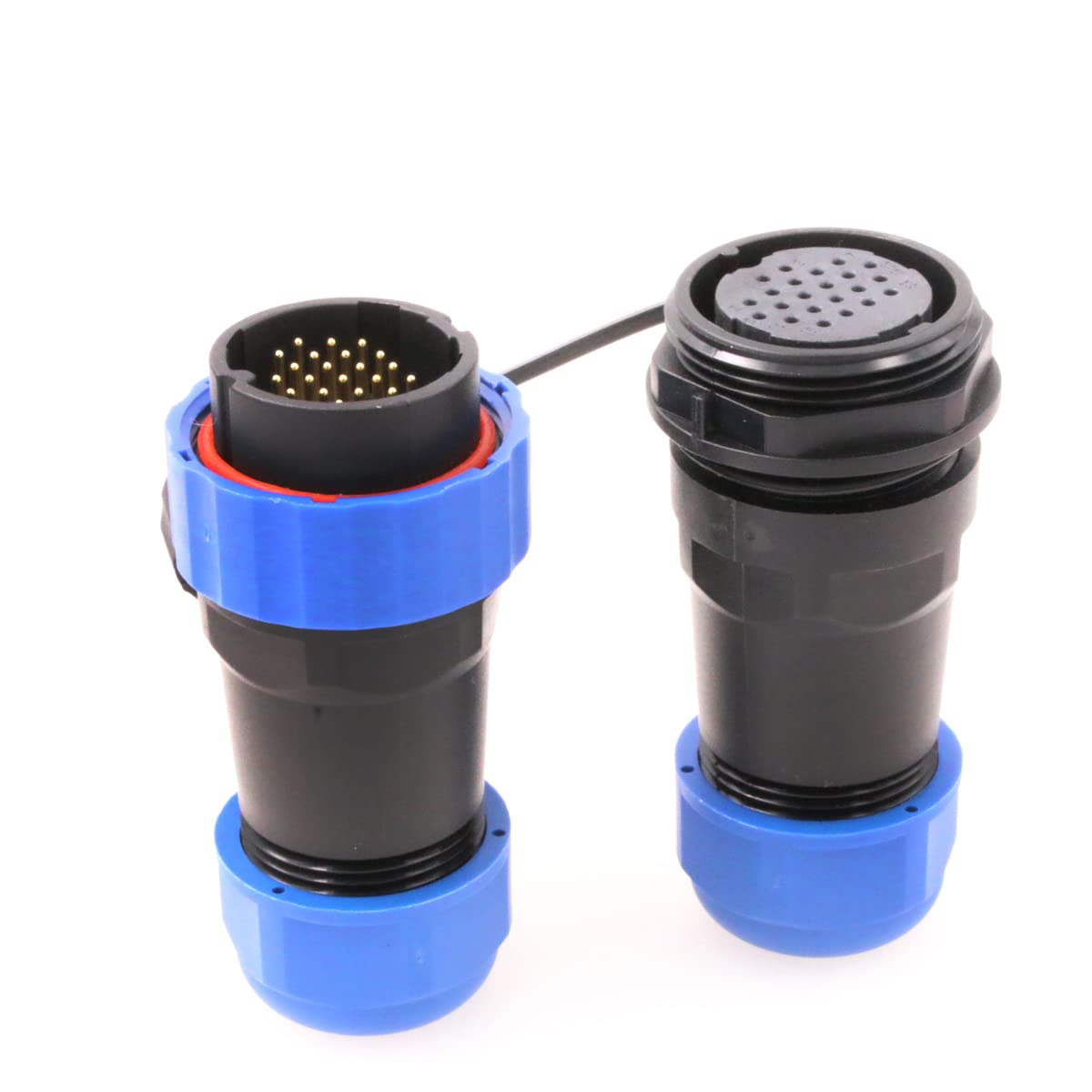 Eonvic SD28 28mm Waterproof Aviation Connector IP68 5A 250V 22Pin Docking Plug Socket Industrial Circular Connector Mating Plugs