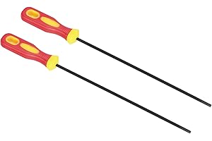 PATIKIL Chainsaw Chain Sharpening File, 2 Pack 5/32-Inch (4.0 Mm) Round Chain Saw Sharpener File with Plastic Handle for Chai