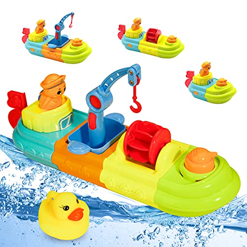 HOMETTER Bath Toys for Toddlers 1236 Months, Little Bath Ducky and