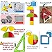 Magnetic Blocks Set for Kids ,30pcs Educational Blocks with Shapes, Colorful Stacking Blocks - BPA Free
