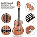 Ranch Left handed Concert Ukulele 23 inch Professional Wooden ukelele Instrument with Padded Ukele Gig Bag