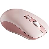 Samudgate Wireless Mouse, Dual Mode Computer Mouse, 2.4G Optical Mouse with USB Receiver, Rechargeable Bluetooth Mouse, DPI Adjustable, 3 Device Connection, Cordless Mice for Laptop, PC