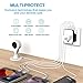 Zoppen International Travel Adapter 4 USB Charging Port Smart Wall Charger, All-in-one Universal Plug (US/JP UK EU AU/CN) w/ Worldwide Outlets & AC Socket - Surge Protector, Black / White