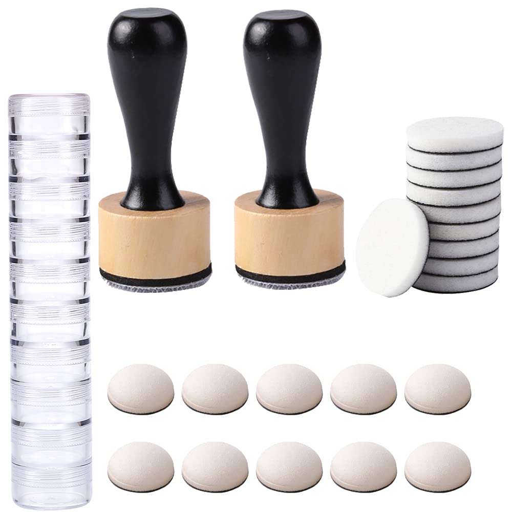 CYFUN DESIGN Ink Paints Mixing Blending Tools,Mini Replacement Foam Refills and Covers Sets for DIY Scrapbooking Crafts Paper Crafting Projects Card Ink Painting Tools