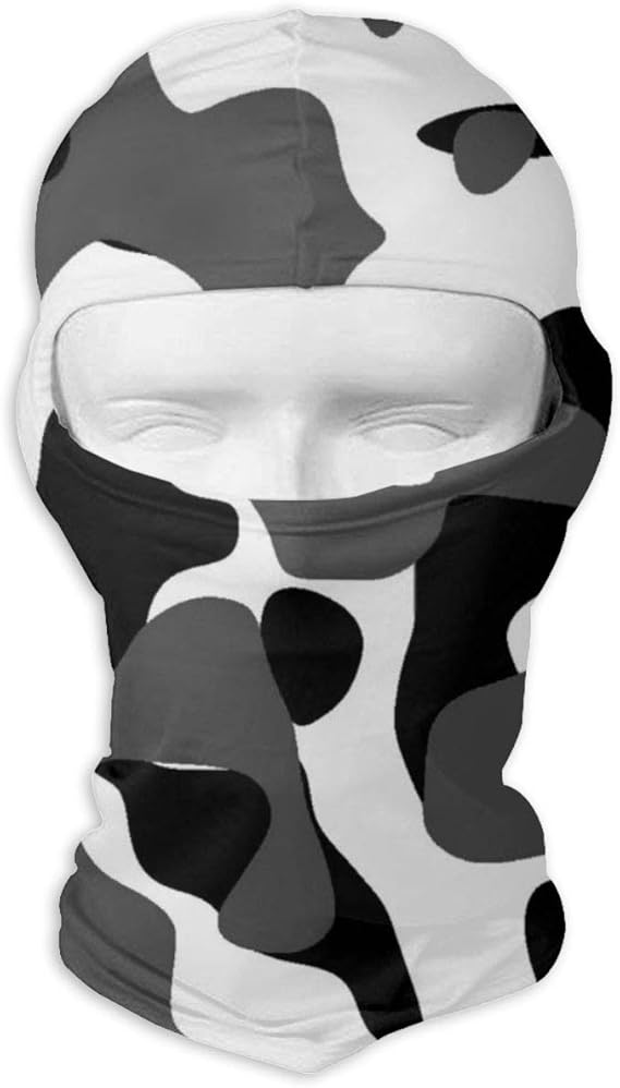 X-Peach Men Women Arctic Camo Pattern Camo Pattern Balaclava Full Face Mask Hood Windproof Face 