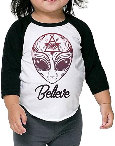 SHIT Alien Face Icon Autumn Cool Kids Long Sleeve Tee | 3/4 Length Raglan Sleeve Tee