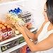 Adorn Home 6 Piece Refrigerator/Freezer Organizer Bins with Handles | Stackable Storage Containers | Pantry Storage Bins | Clear | 6 - PC. Set |