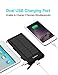 Solar Charger, 12000mAh Portable Phone Charger with Quick Charge 3.0, TopBest Solar Power Bank with 2 Fast Charging USB Port and LED Flashlight for emergency, camping and all Smartphone Tablet (Black)