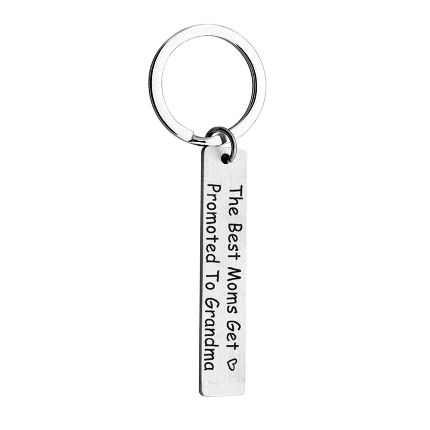 SEDEX Key Rings Tag Engraved Best Mom Get Promoted to Grandma Mothers Day Gifts from Daughter and Son Key Chains for Women Bes Mum Personalised Mummy Keychain with Dog Tag
